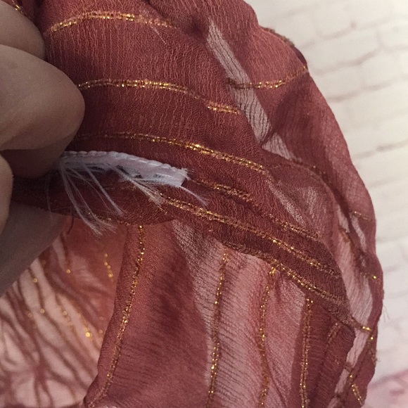 Rose and gold sheer top by Love Sam (Anthro) - Picture 3 of 7